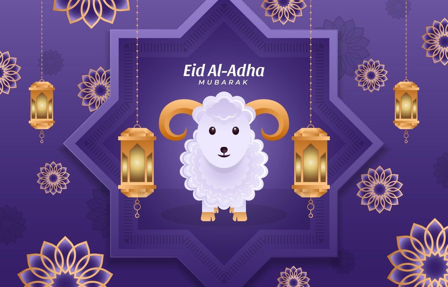 fondo de eid al adha vector