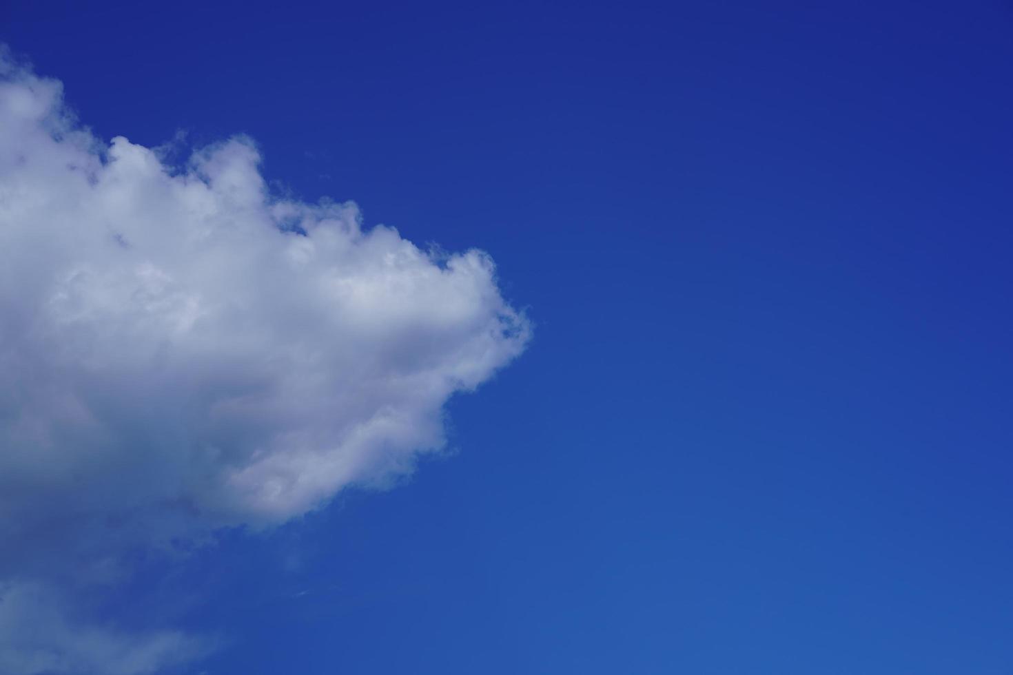Natural blue sky background with beautiful white clouds photo