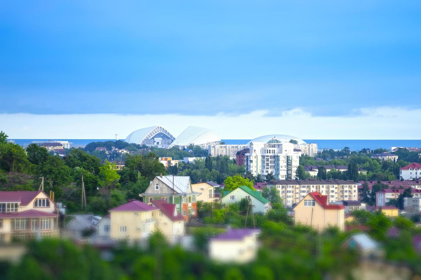 Urban landscape with views of buildings and architecture photo