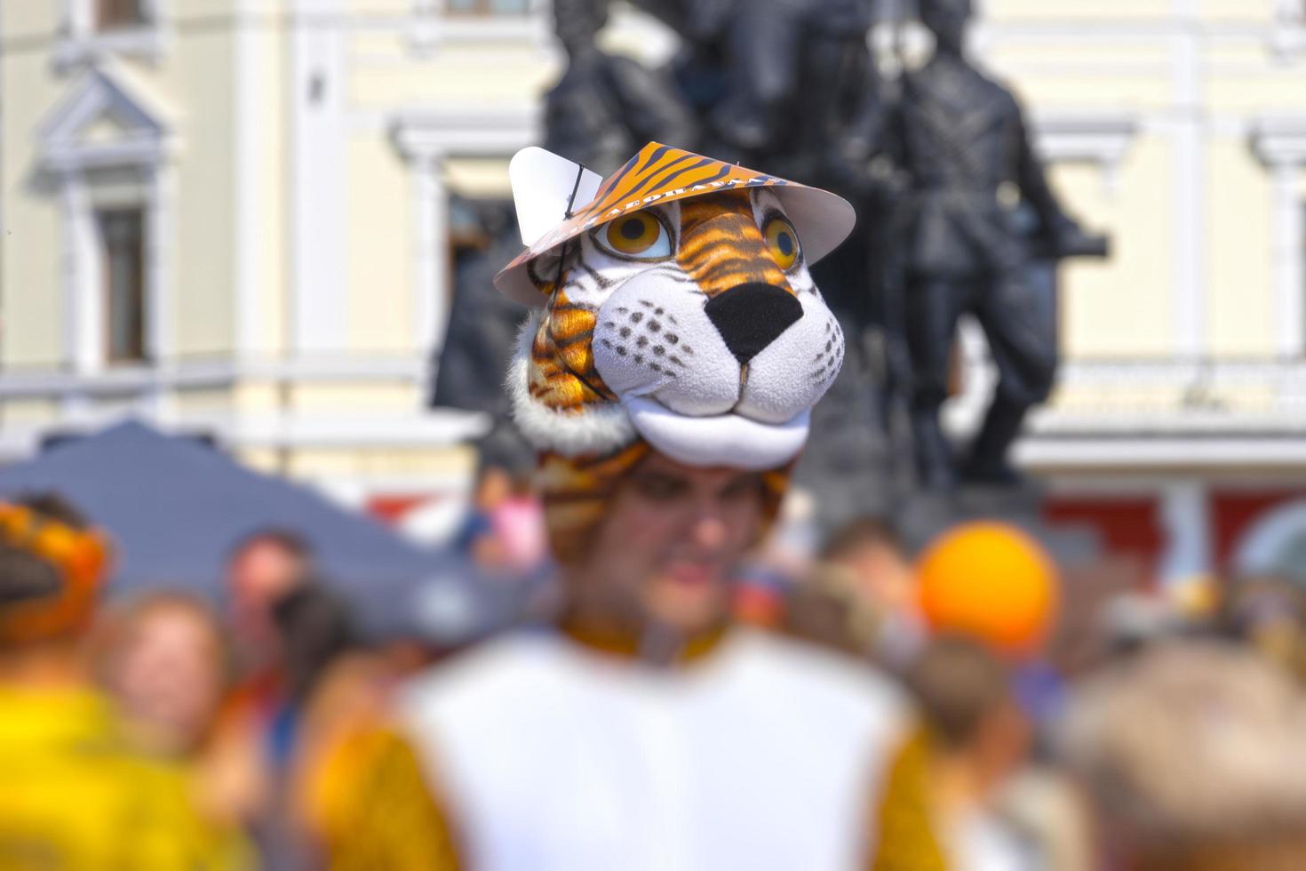 Costume parade on the day of the Tiger in Vladivostok photo