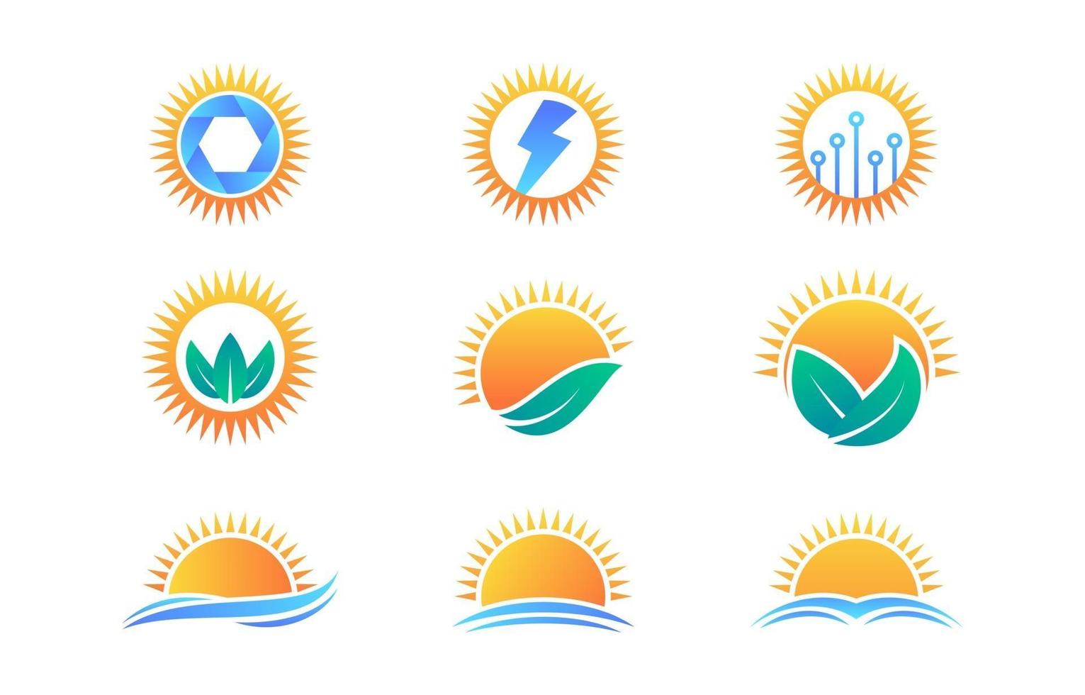 Sun Element Logo vector