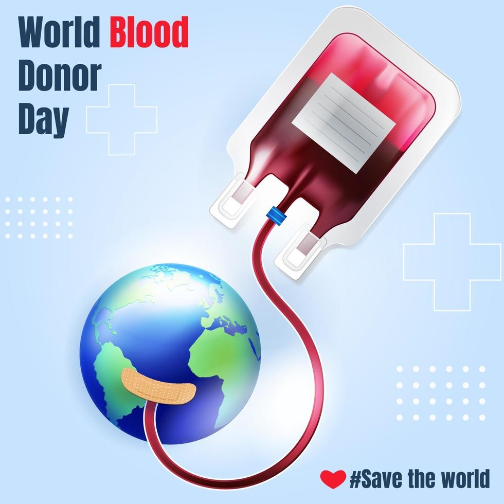 World Blood Donor Day Concept vector