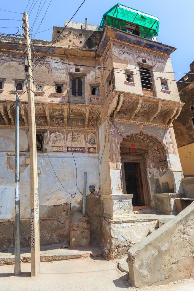 haveli en mandawa, rajasthan, india foto