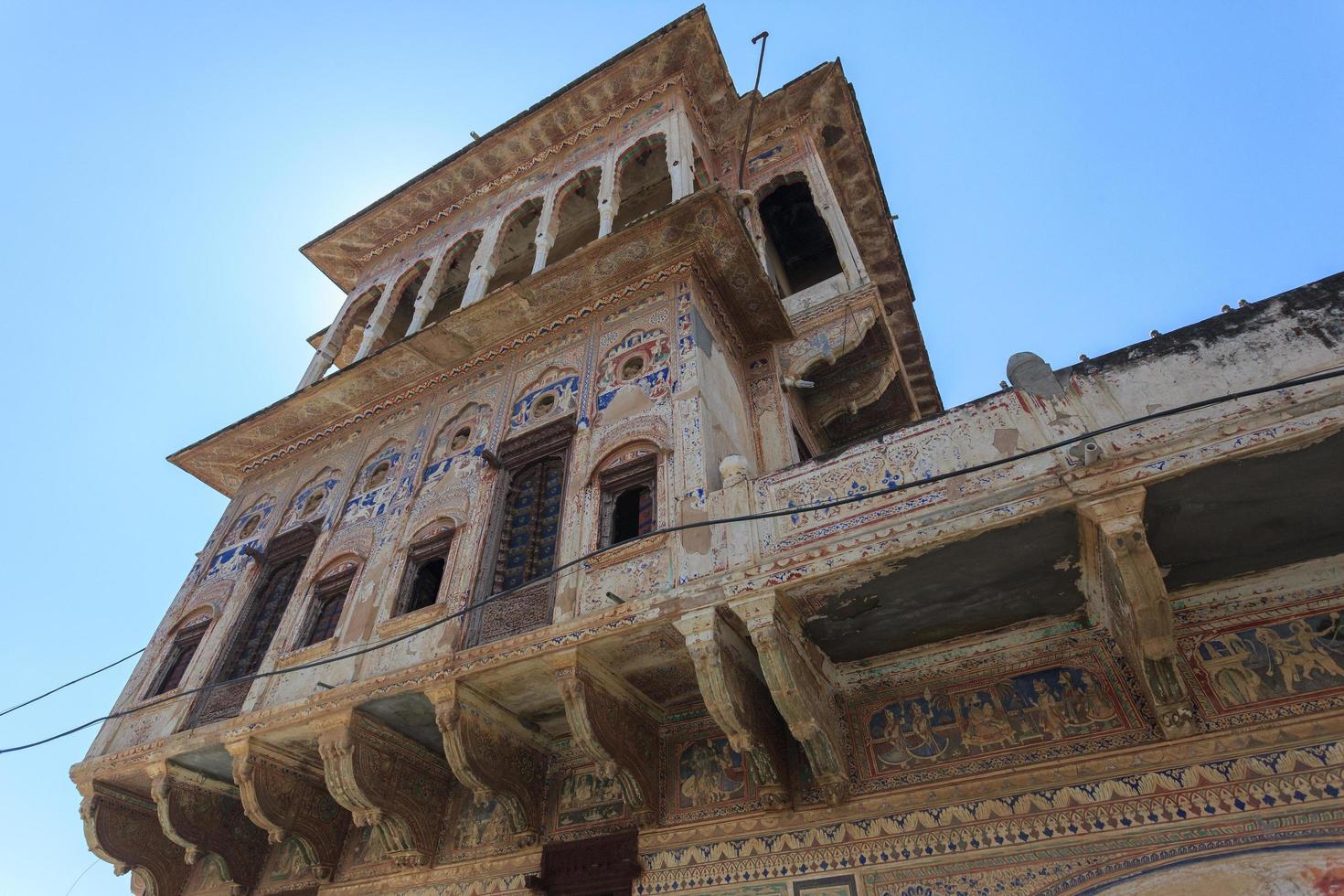 haveli en mandawa, rajasthan, india foto