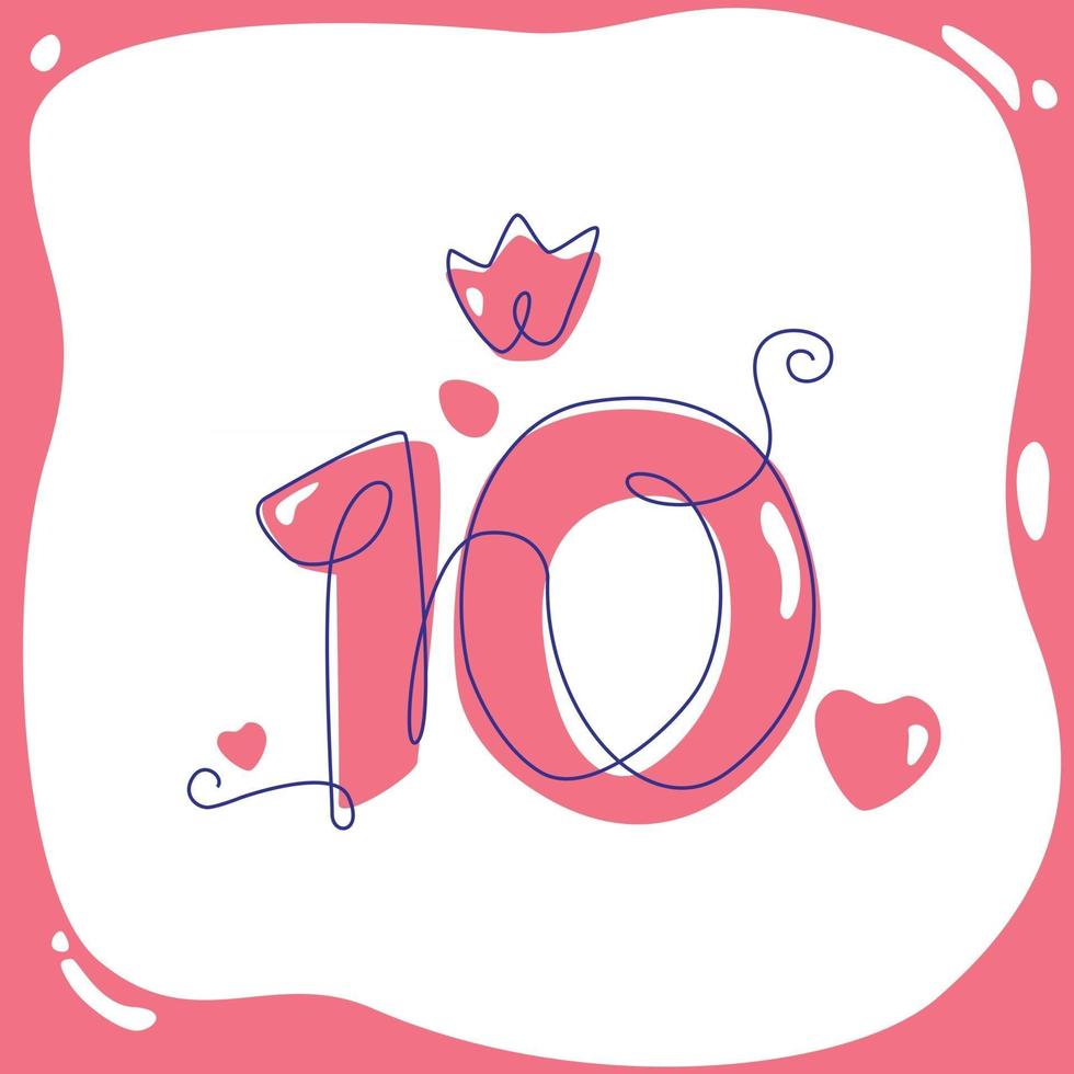 dibujos animados número diez para niños cumpleaños vector línea arte una línea ilustración vectorial 2548875 Vector en Vecteezy dibujos animados número diez para niños cumpleaños vector línea arte una línea ilustración vectorial 2548875 Vector en Vecteezy