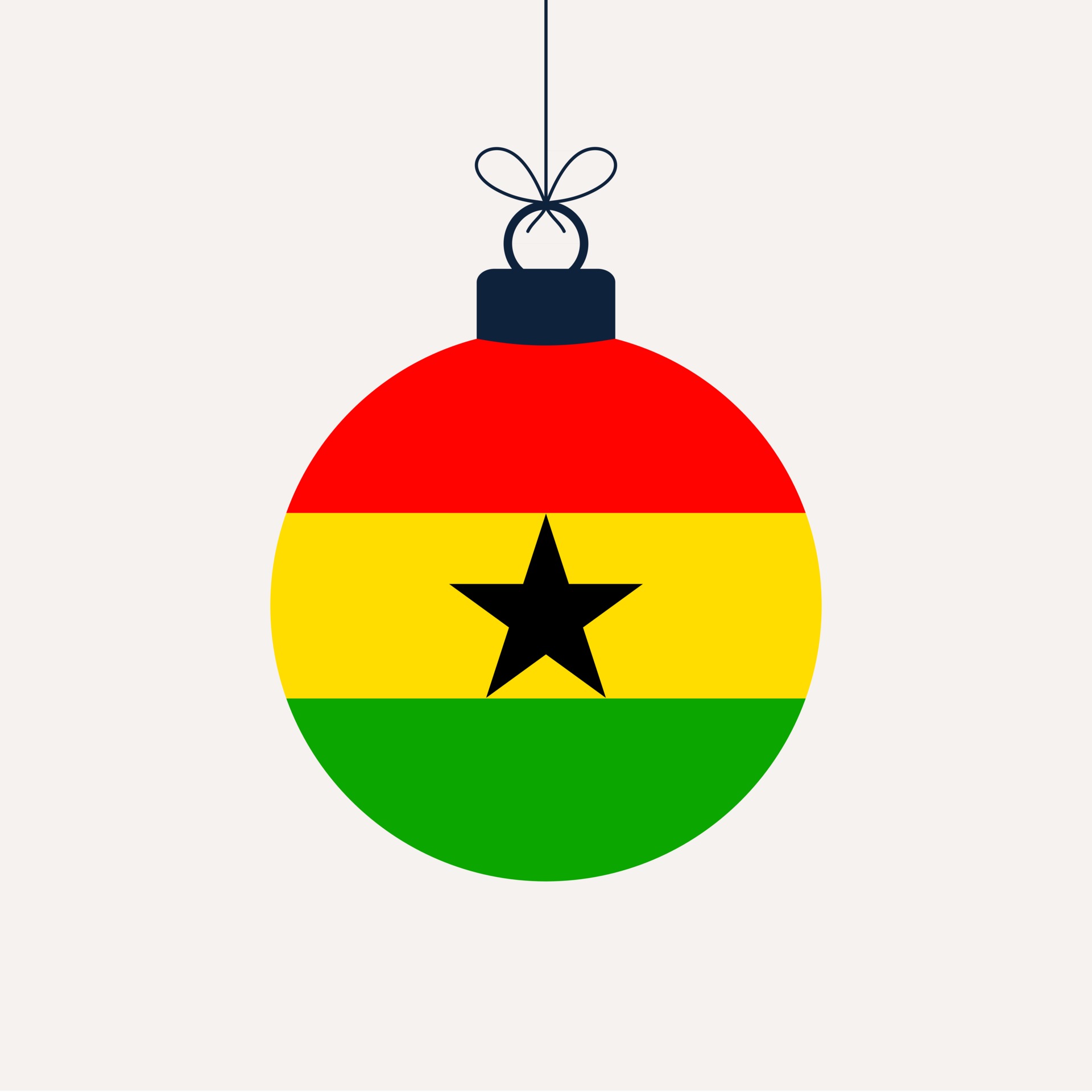 Christmas new year ball with ghana flag 2548919 Vector Art at Vecteezy