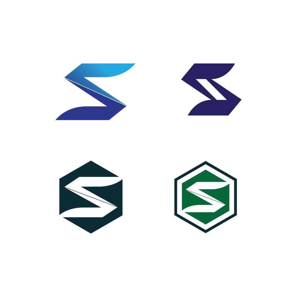 Business corporate letter S logo design vector design