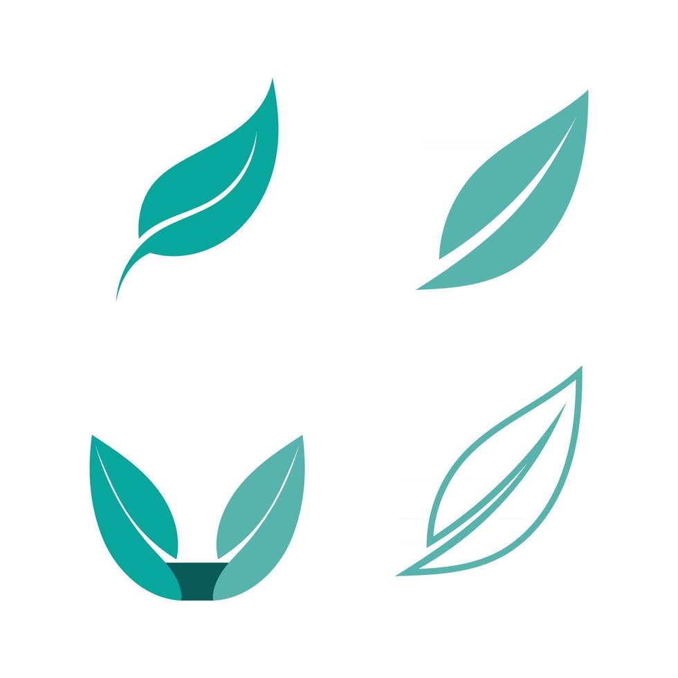 diseño de vector de hoja de árbol logotipo de concepto ecológico