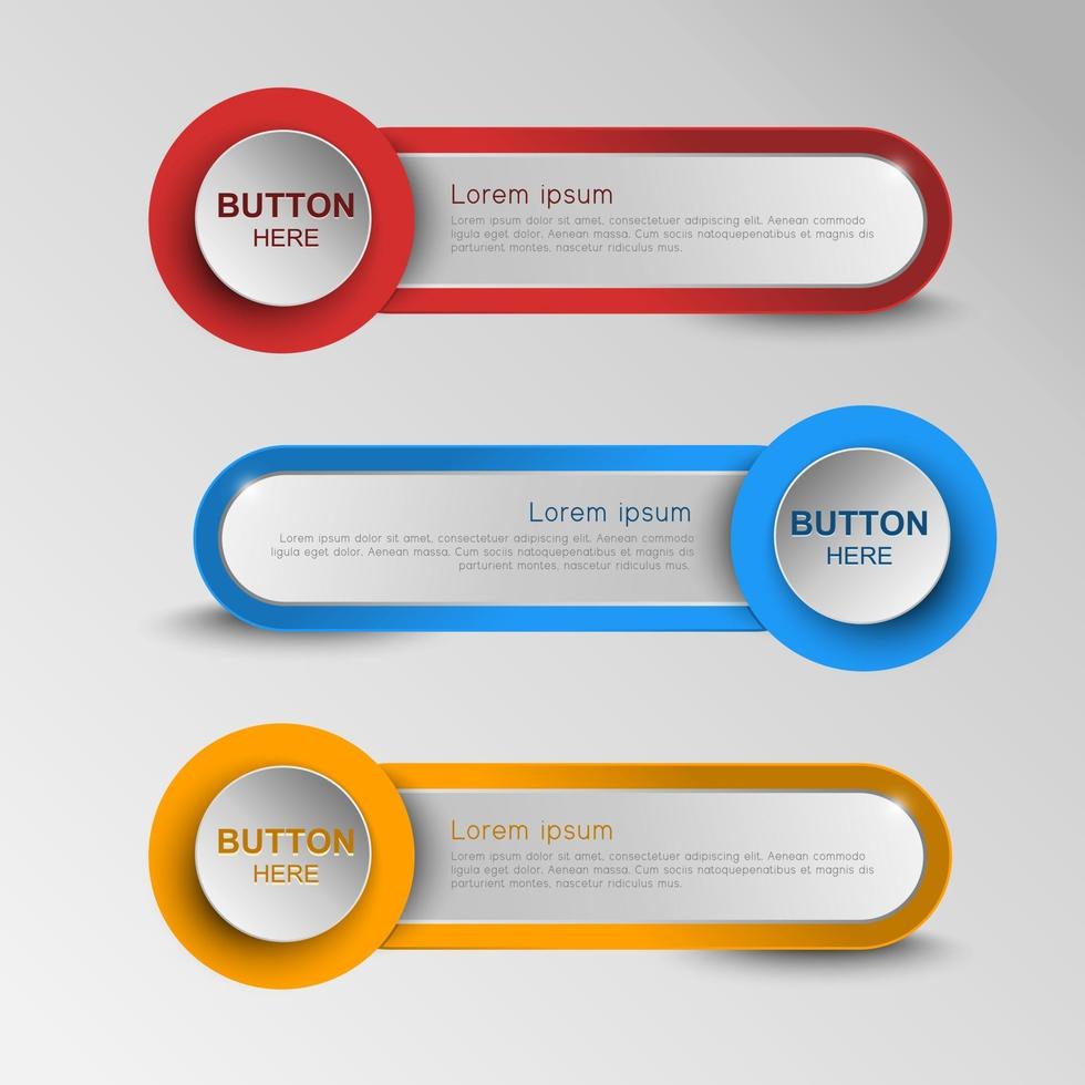 Advanced Technology Button Sort messages vector