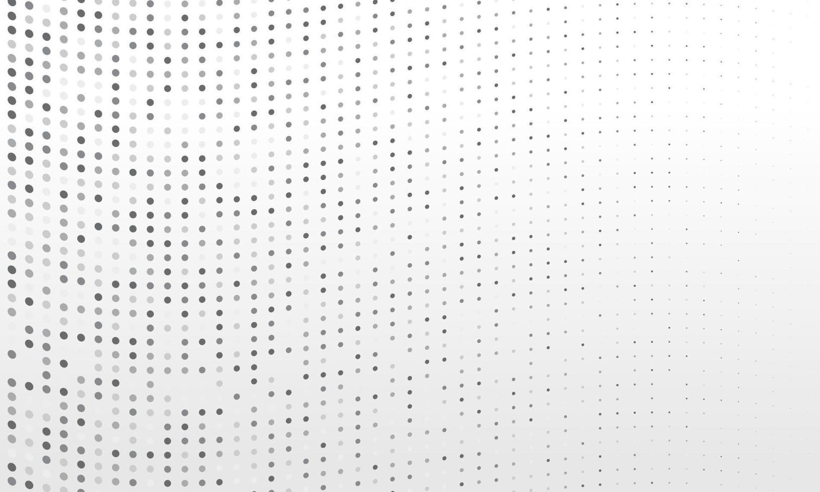 White Spotted Background With Gray Halftone Pattern vector