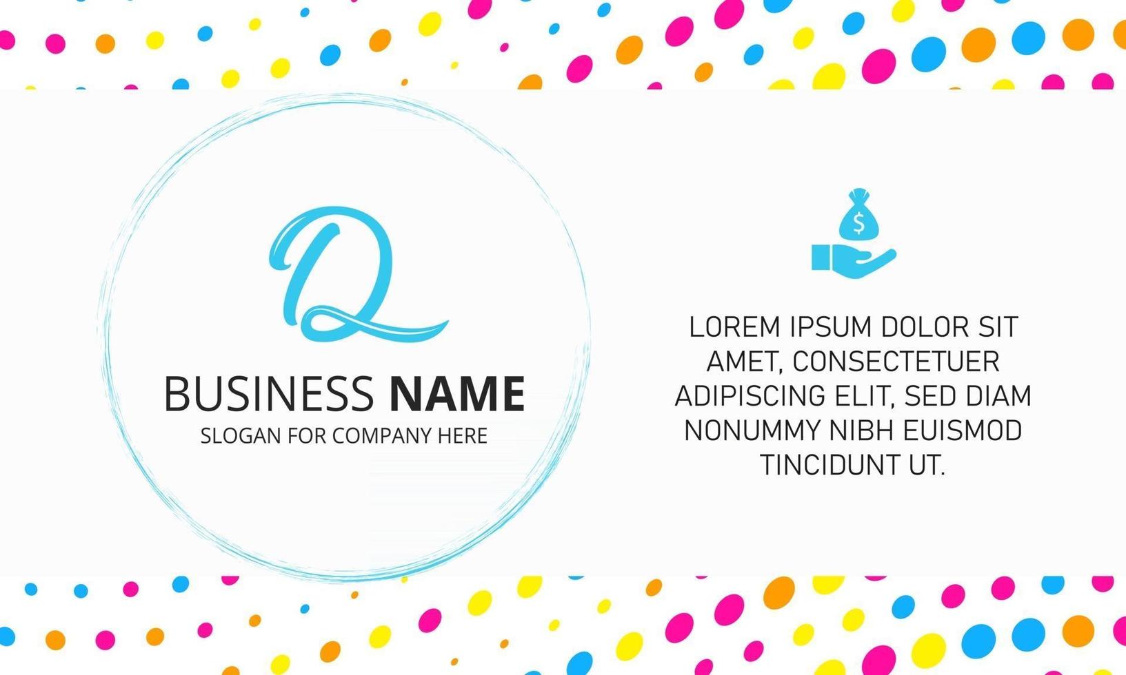 Modern Colorful Dotted Business Background vector