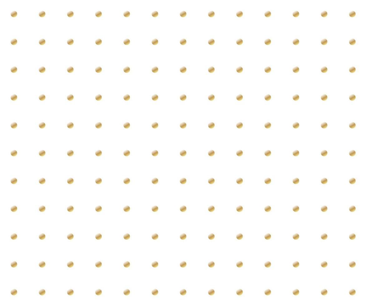 Gold polka dots background vector