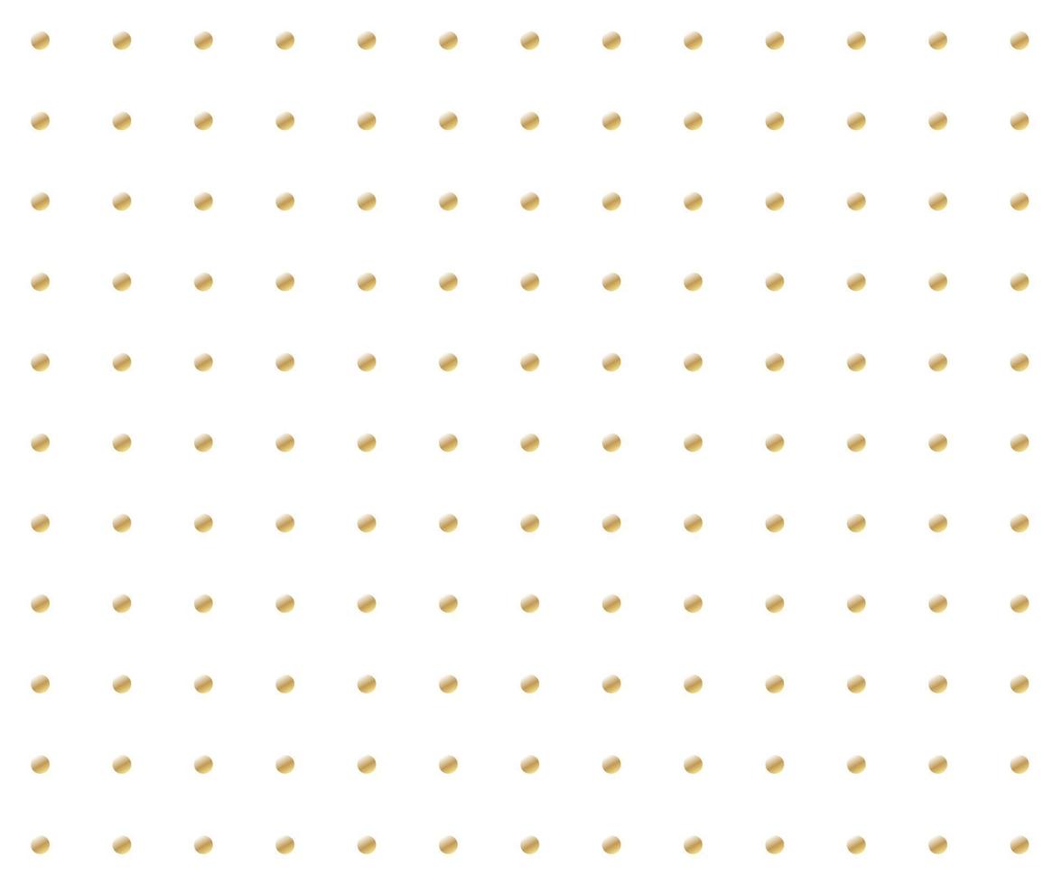 Gold polka dots background vector