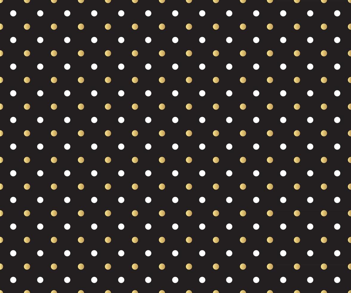 Gold polka dots background vector