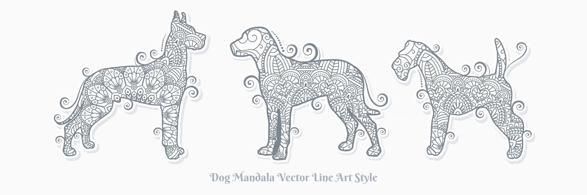 Vector Animal Mandala Stock Illustrations