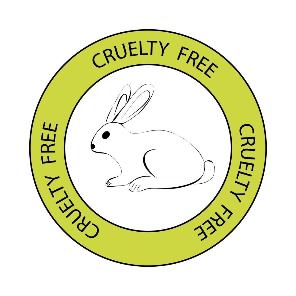 Cruelty free stamp vector