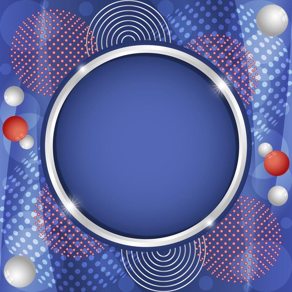 Gradient Geometric Abstract Red Blue White Background vector