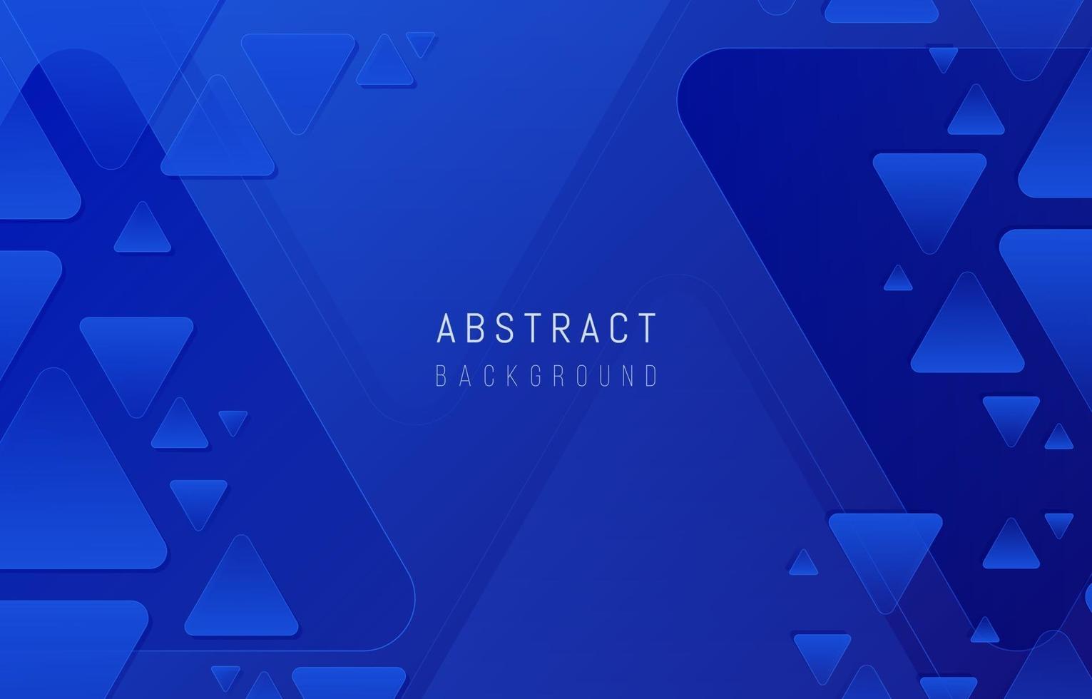 Blue Triangles Background vector