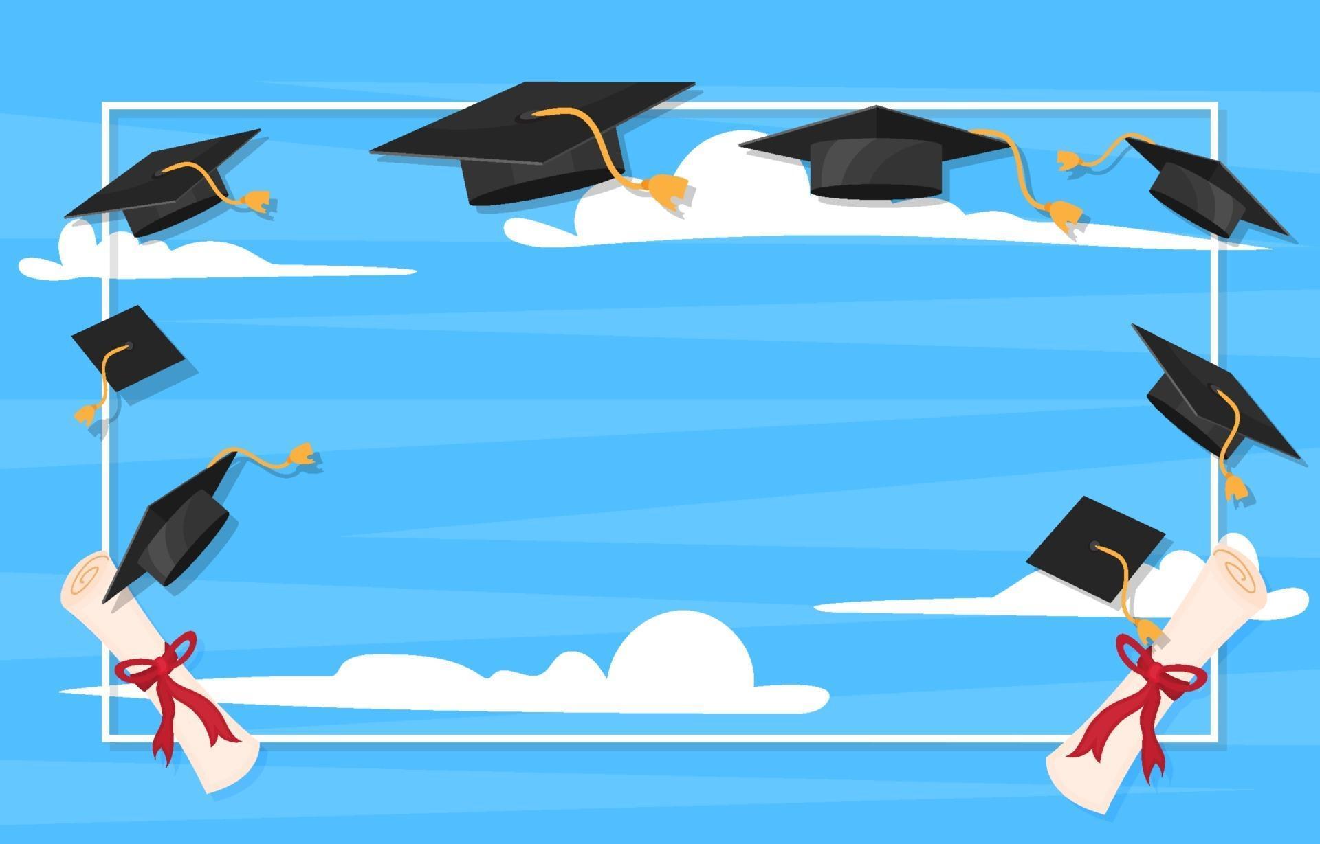 Graduation Frame with Graduation Cap 2550022 Vector Art at Vecteezy