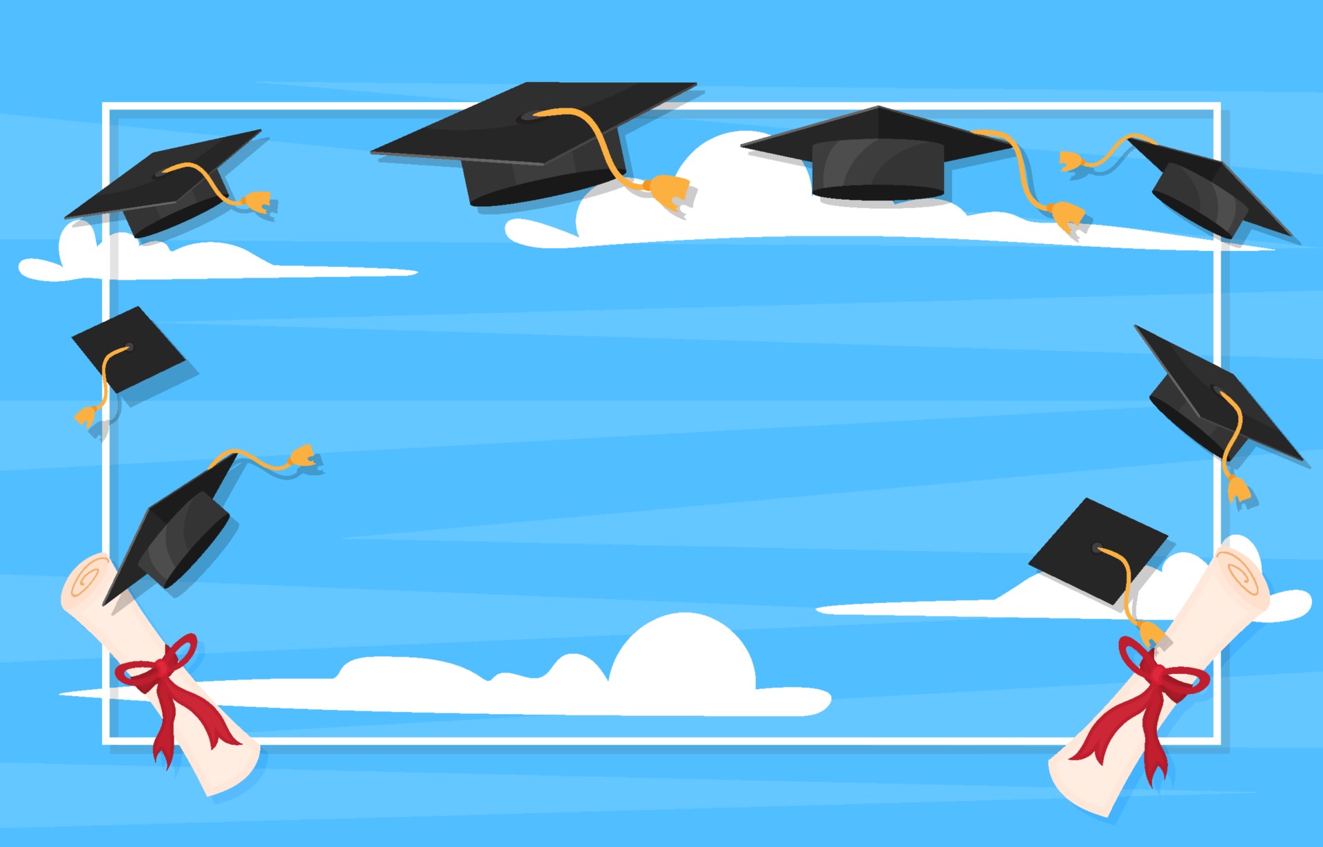 Graduation Frame with Graduation Cap 2550022 Vector Art at Vecteezy