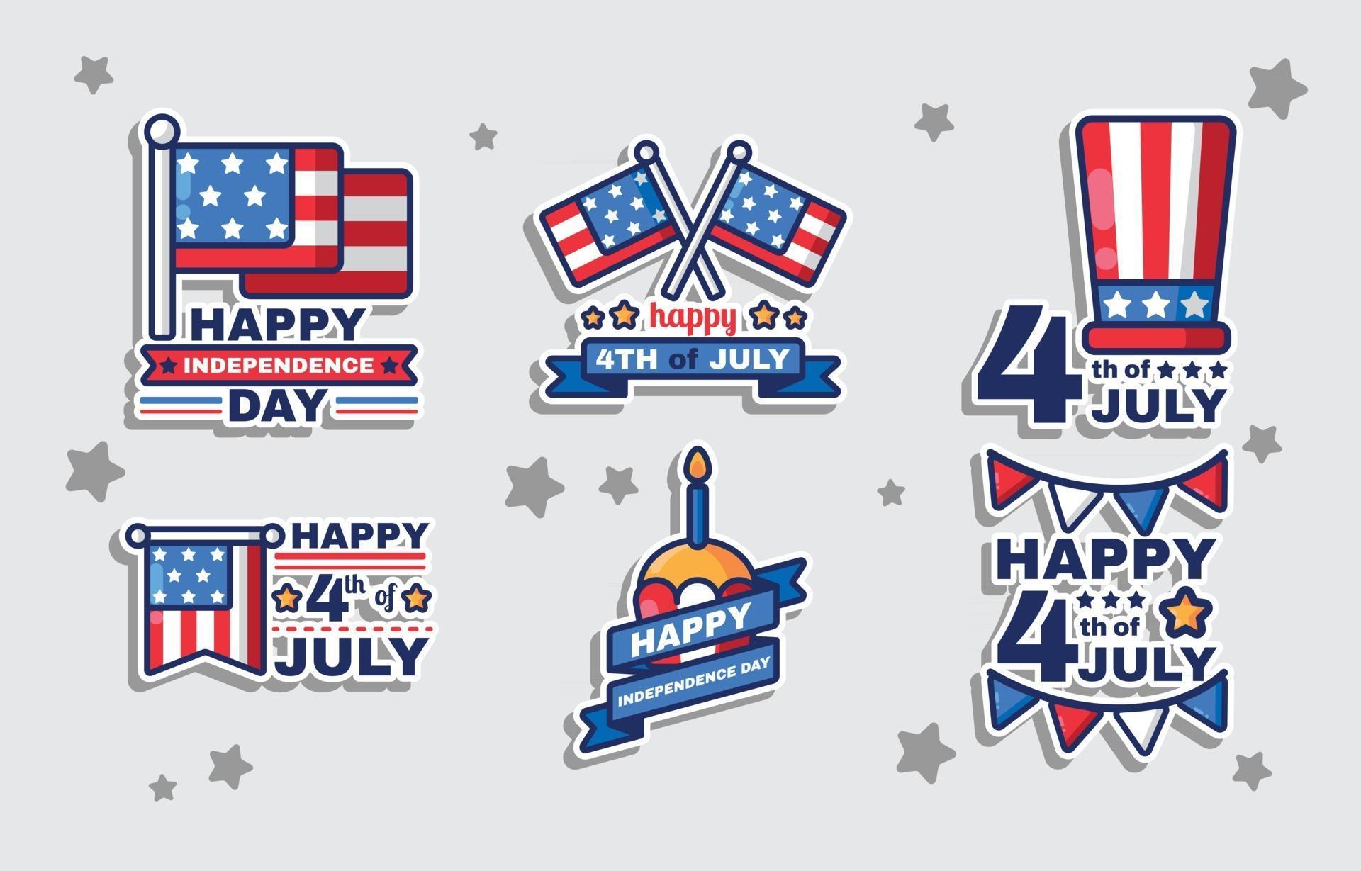 fourth-of-july-stickers-2550025-vector-art-at-vecteezy