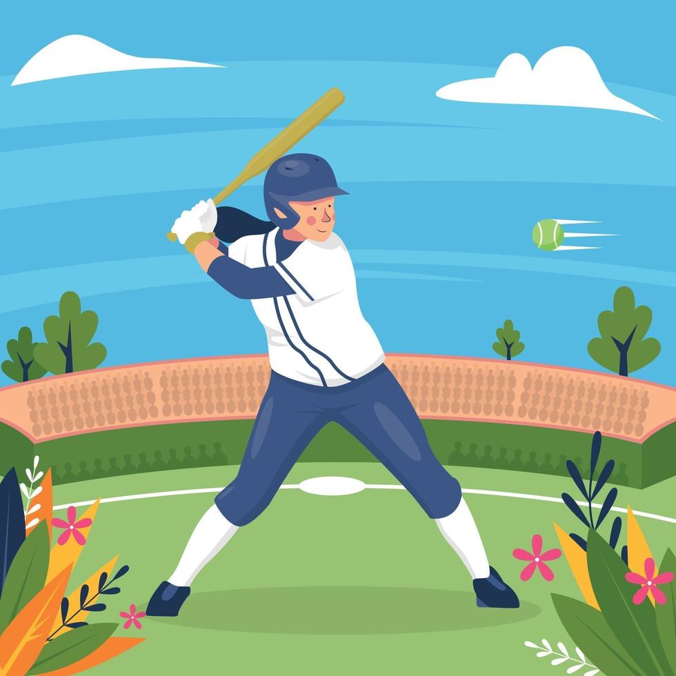 Summer Softball Background vector