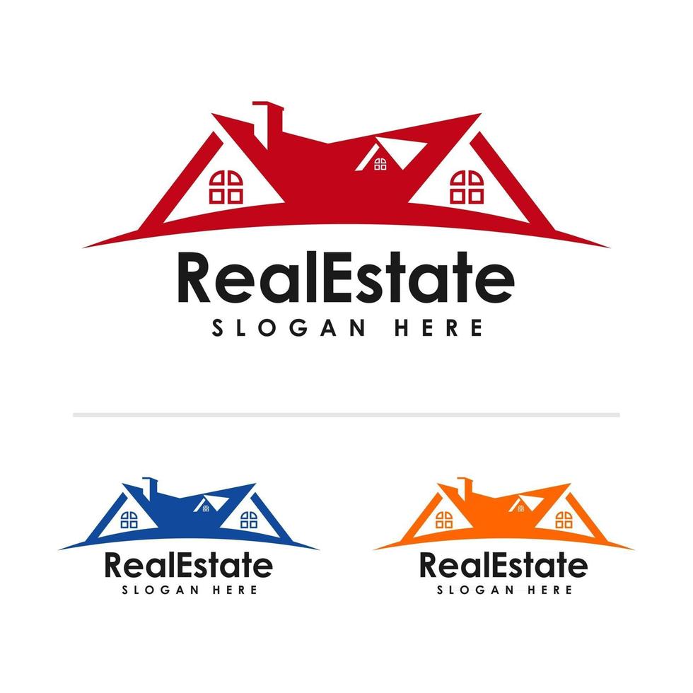 real estate logo design templates vector