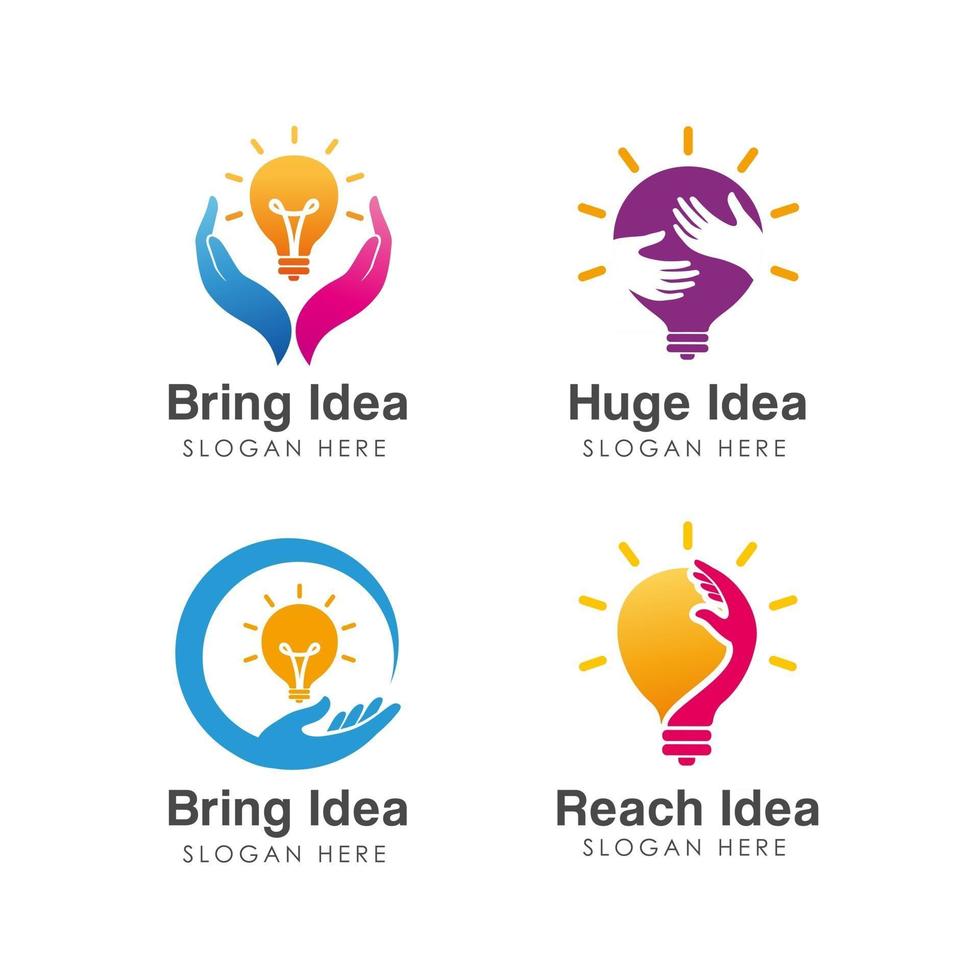 creative idea logo design template vector