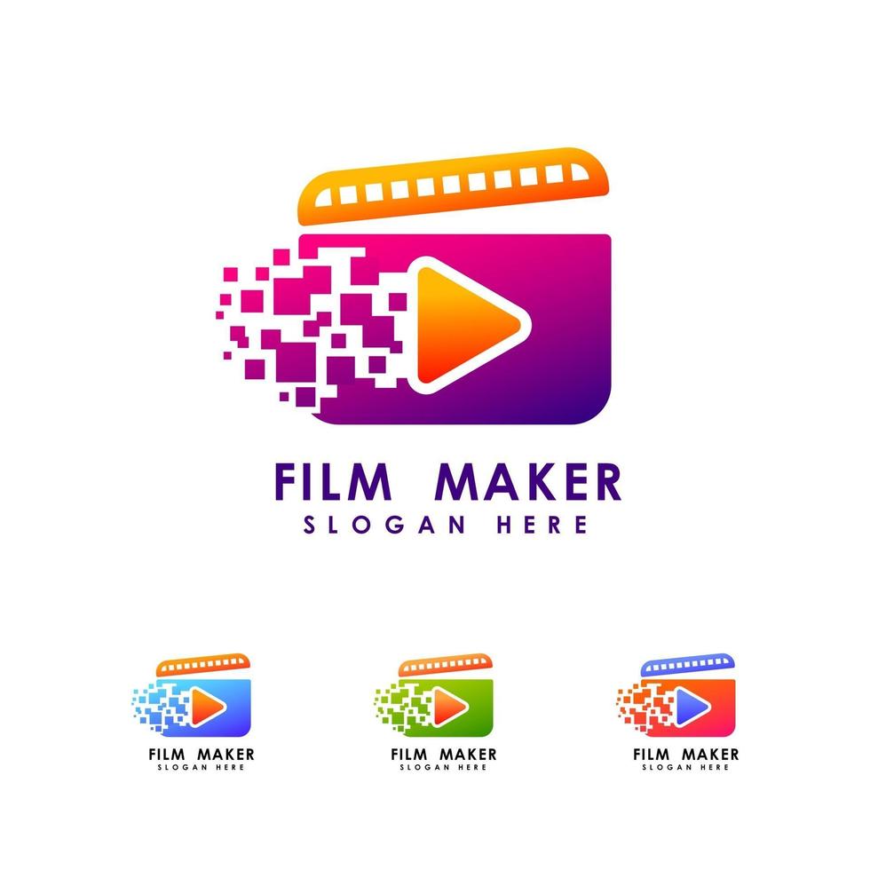 Film maker logo icon design template vector