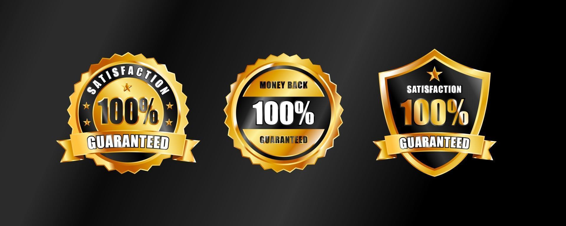 guarantee badge vector icon design