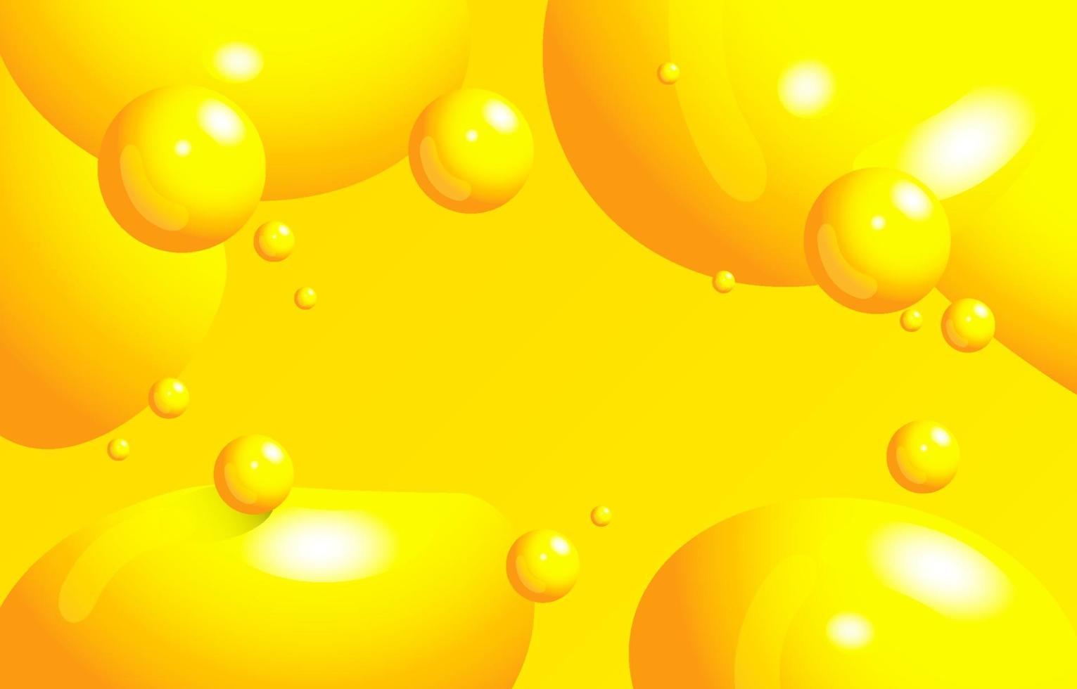 3D Yellow Rolling Ball vector