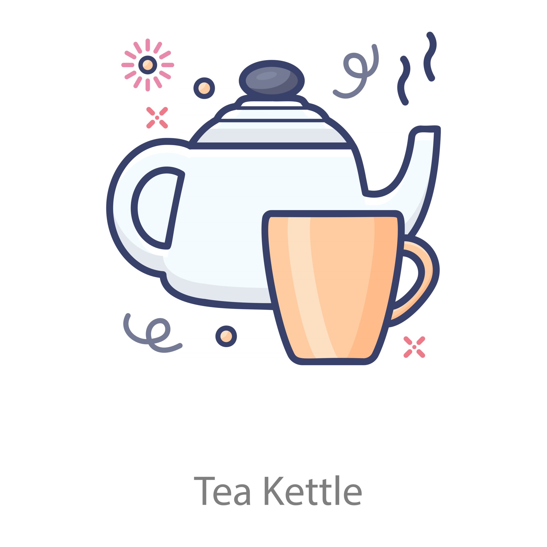 Tea Kettle Design 2550277 Vector Art at Vecteezy
