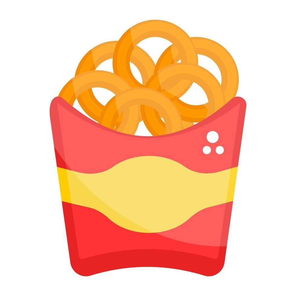 Modern Onion Rings vector