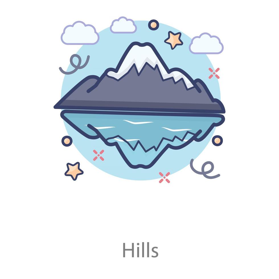 Hill Station landscape vector