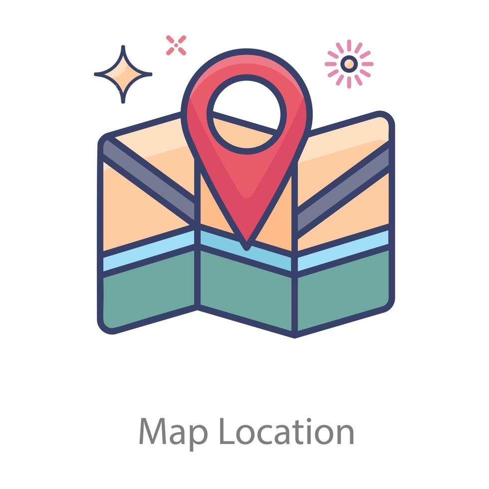 marcador de ubicación del mapa vector