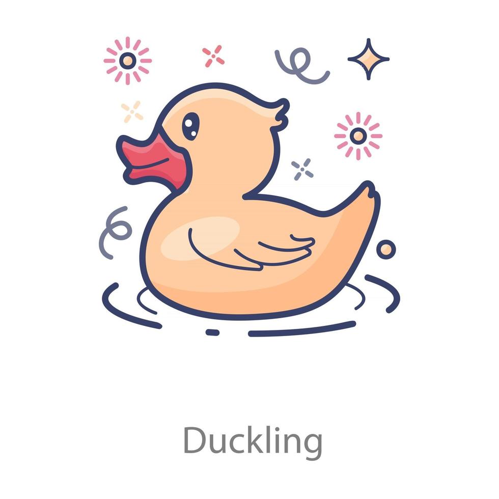 Duckling Kids Rubber vector