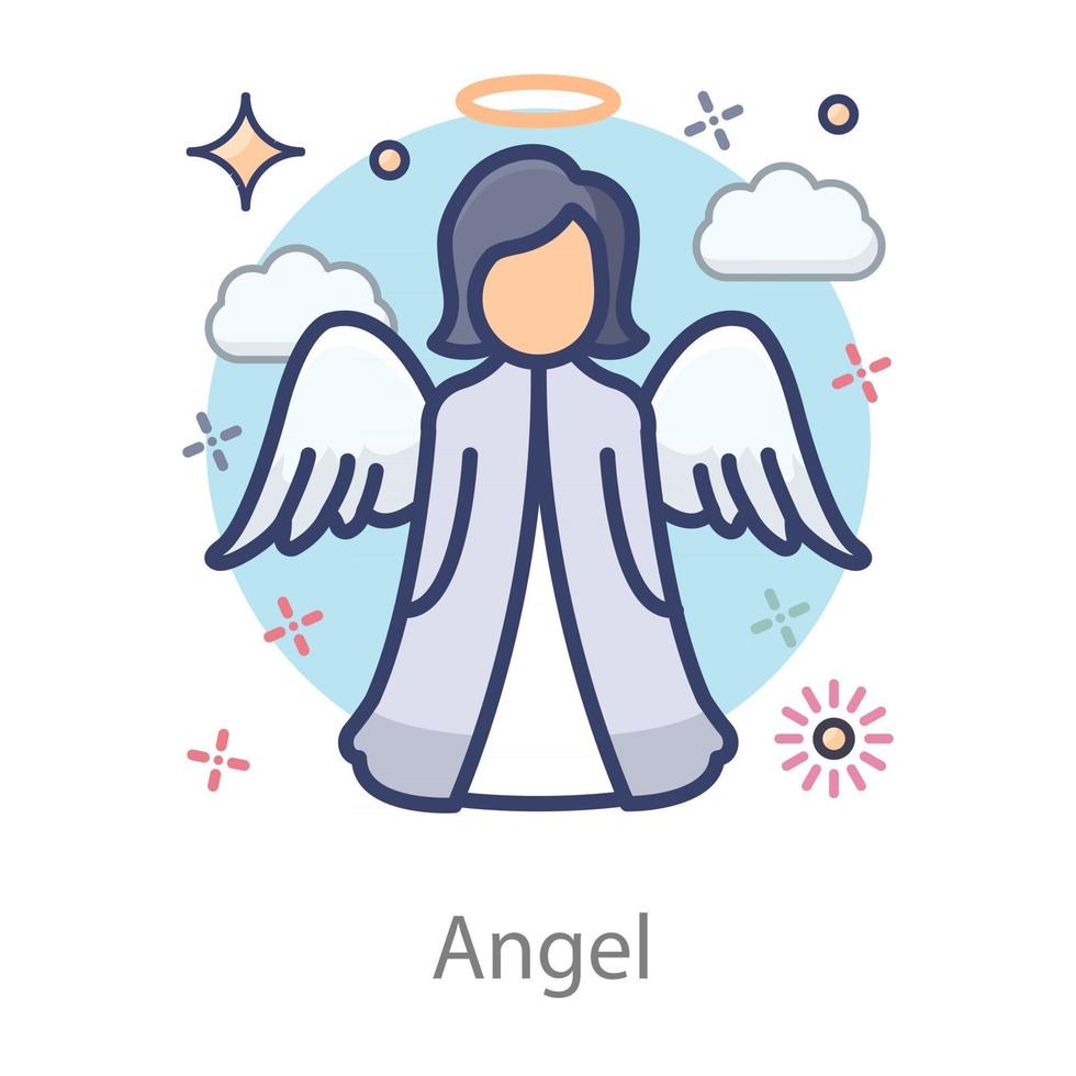 ángel mensajero de dios vector