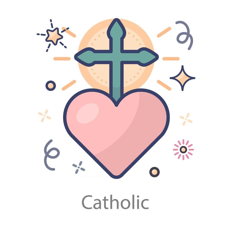 Catholic  Roman Catholicism vector