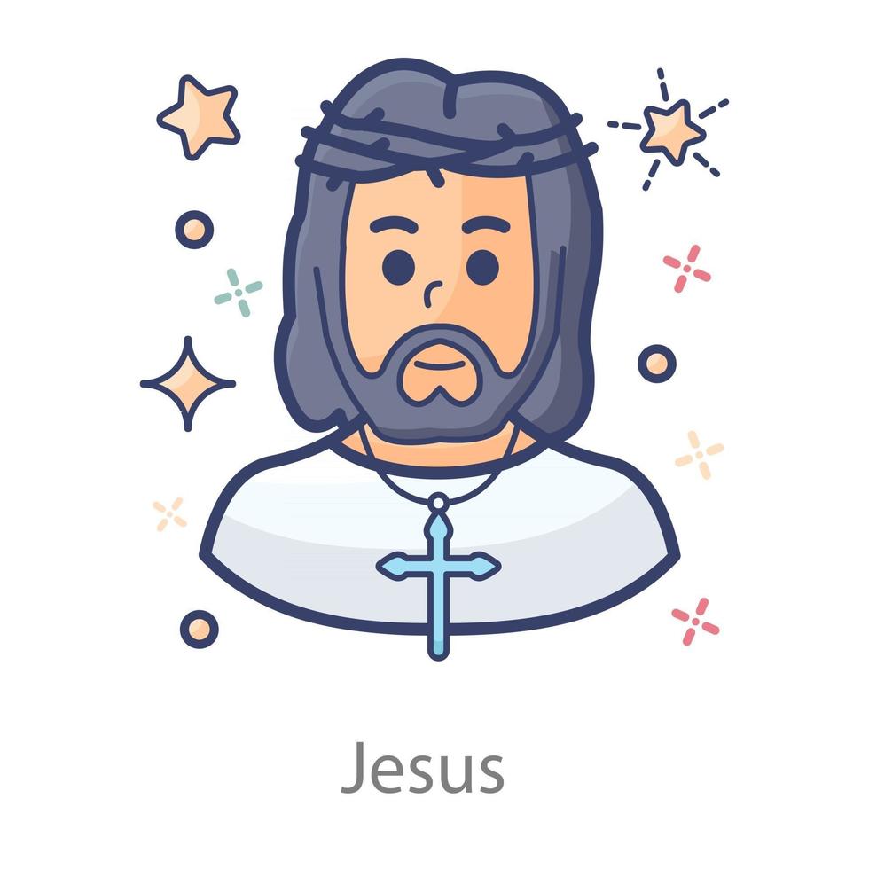 jesús trinidad o divinidad vector