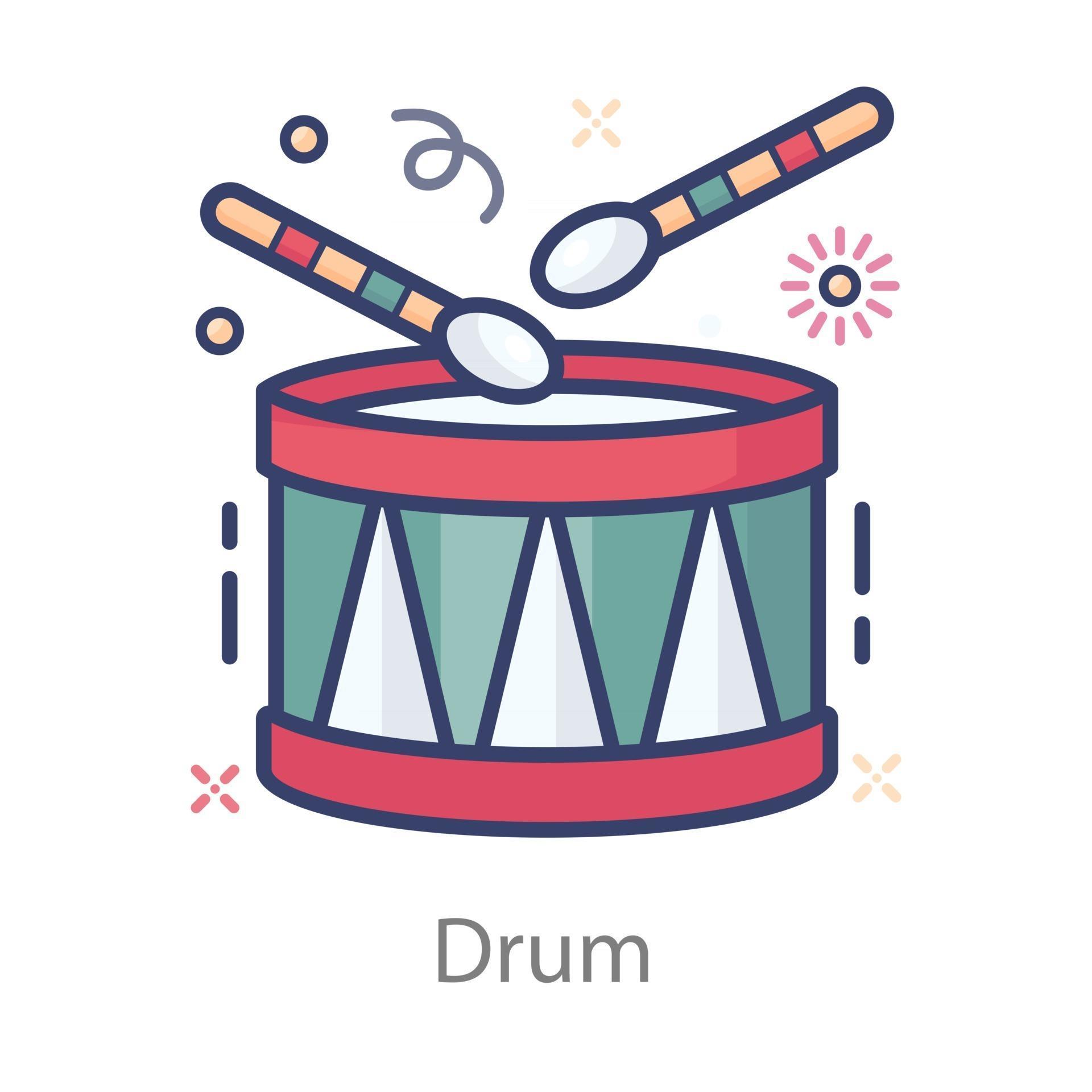 Drum Drumbeat Design 2550382 Vector Art at Vecteezy