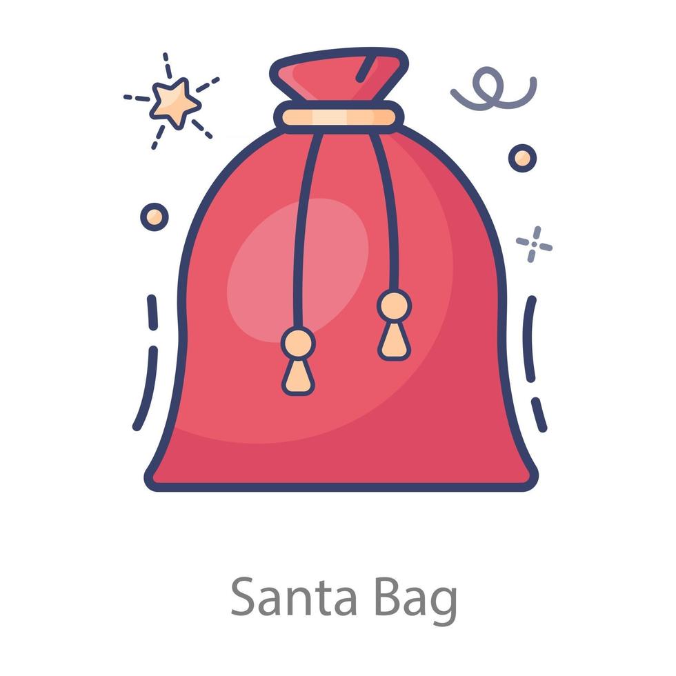 Santa Bag Style vector