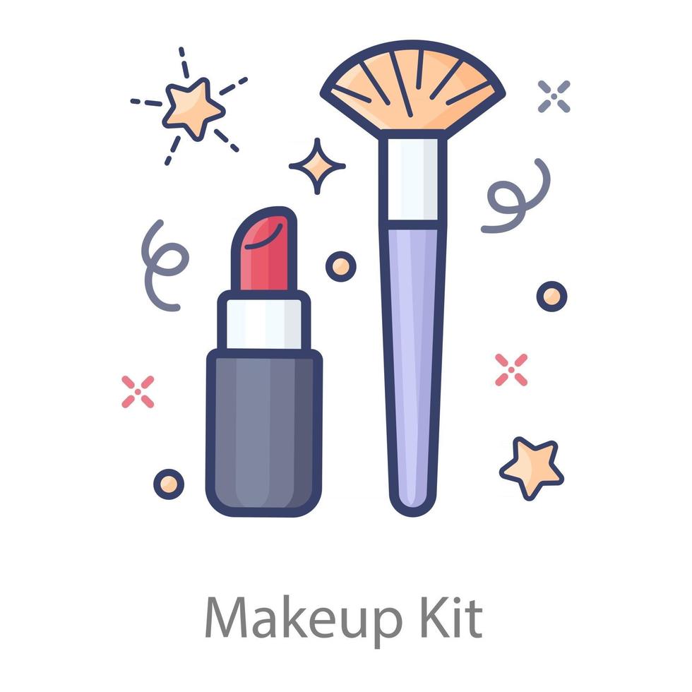 Makeup Kit Design vector