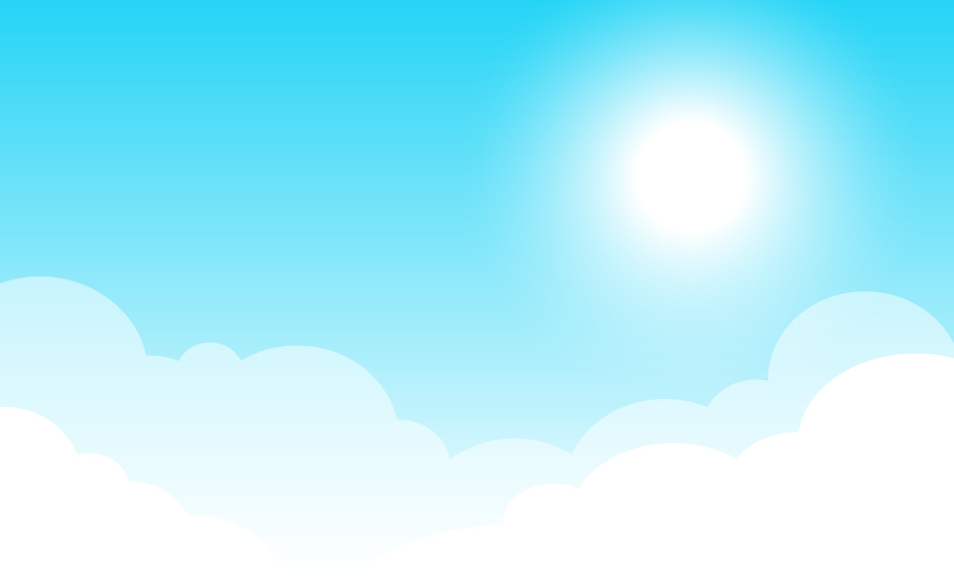 Cute cartoon blue sky with cloud and sun vector background wallpaper  2550504 Vector Art at Vecteezy