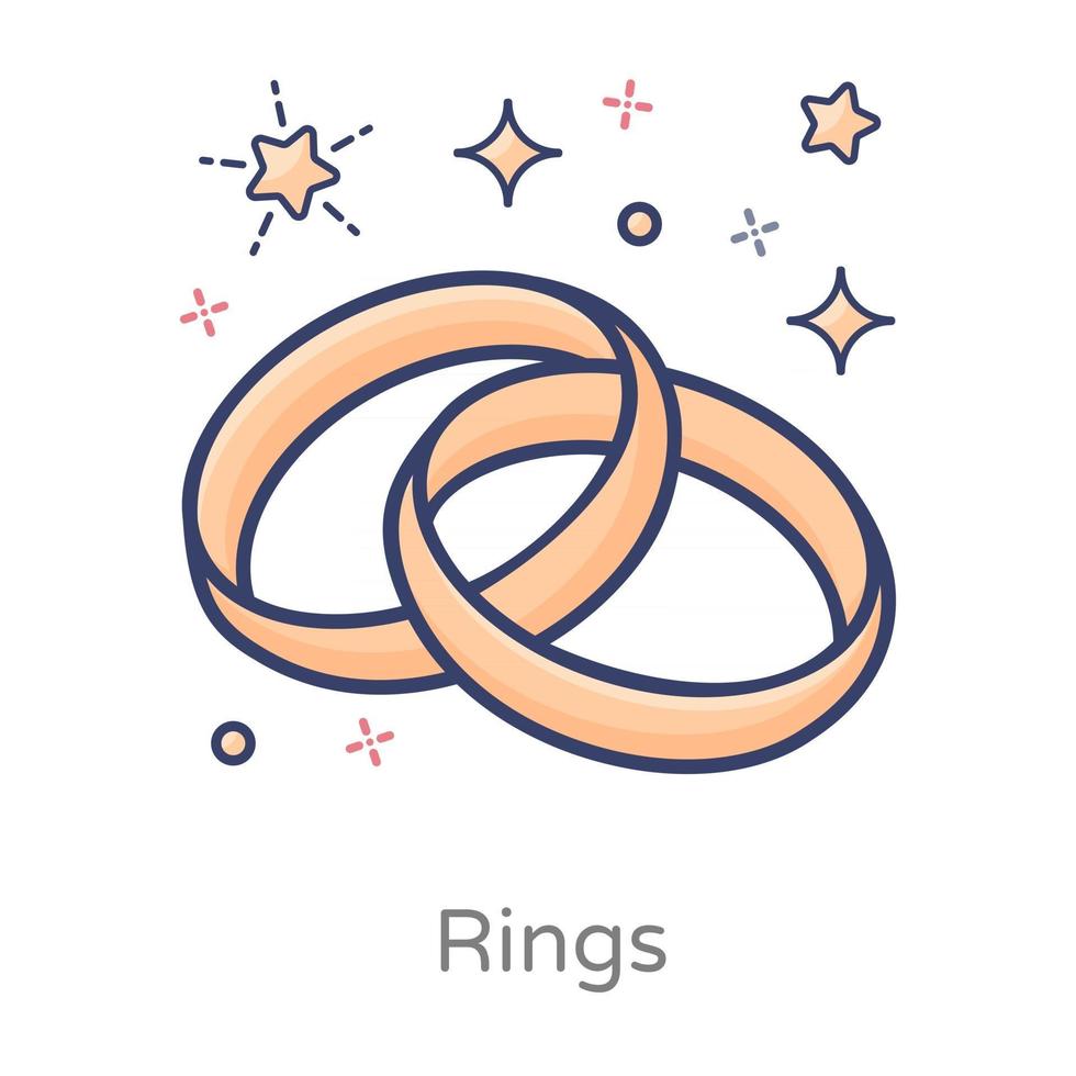 Pair of Rings vector