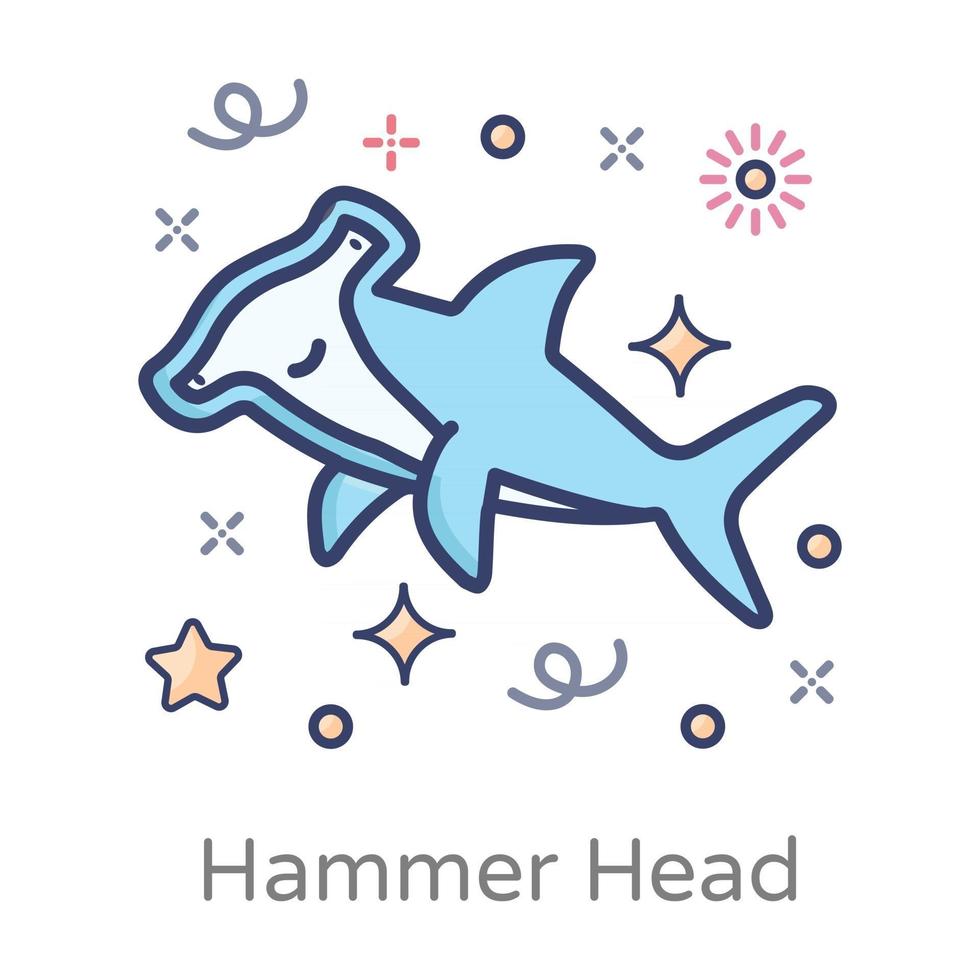 Hammerhead  Distinctive Structure vector