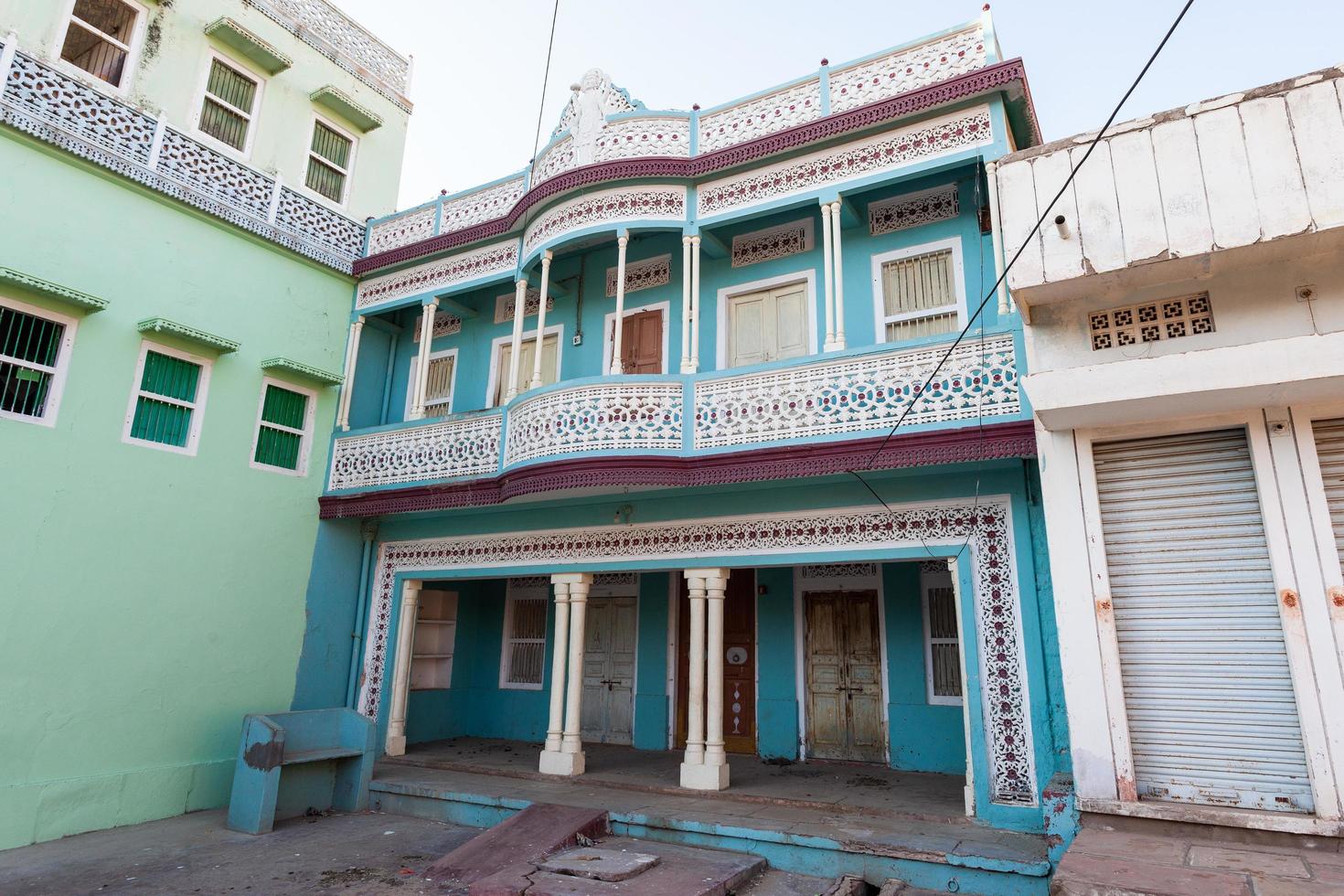 Colorful House in Khandela, Rajasthan, India photo