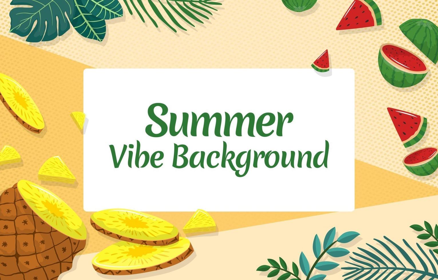 Summer Vibe Background vector