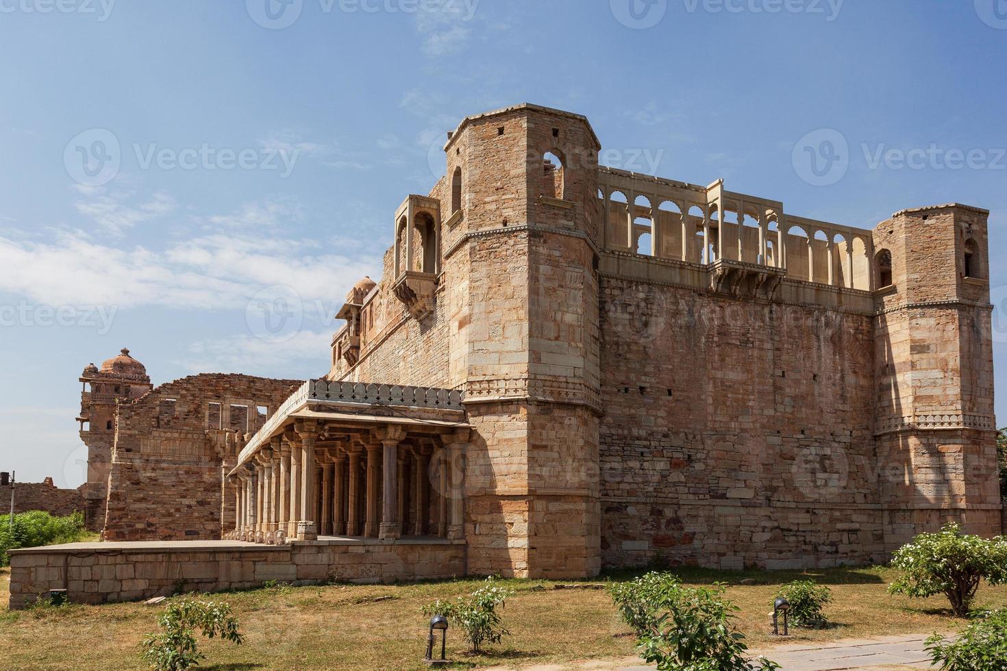 Palacio Kumbha en Chittorgarh, Rajasthan, India foto
