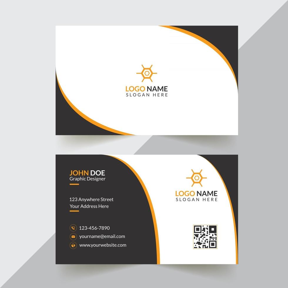 Corporate, Modern, Abstract Business Card Business Card Design Template vector