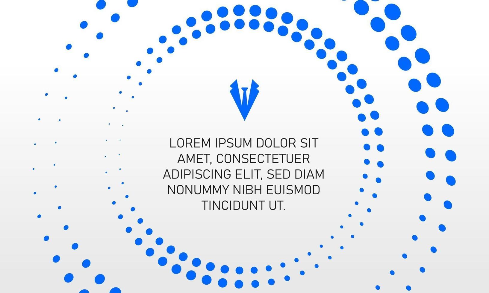 Stylish Blue and White Business Background With Dots vector